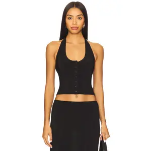 Bella Venice The Mia Halter in Black