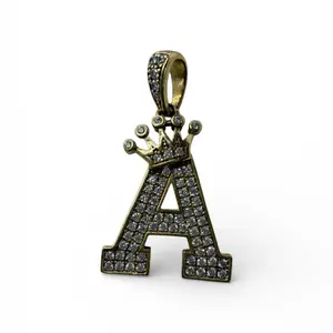 DPDG-01295 10KT CROWN INITIAL CZ