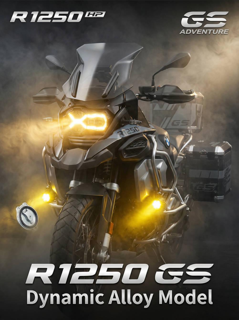 BMW R1250 GS Adventure Motorcycle Model 1:7Scale Alloy Diecast with Lights & Sounds, WaterSpray Exhaust, Detachable Parts, DashboardDisplay, Collectible Toy Gift for Adults Kids 14+ BMW R1250 GS Adventure Motorcycle Model 1:7Scale Alloy Diecast with Lights & Sounds, WaterSpray Exhaust, Detachable Parts, DashboardDisplay, Collectible Toy Gift for Adults Kids 14+