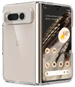 Clear Case for Google Pixel Fold, Slim Transparent Hard Phone Cover