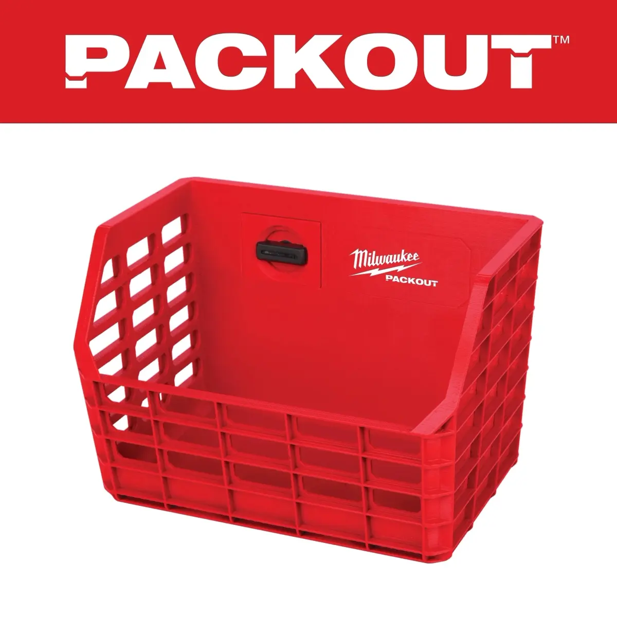 Milwaukee Electric Tool MWK48-22-8342 7 x 9.5 in. Packout Compact Wall Basket, Red