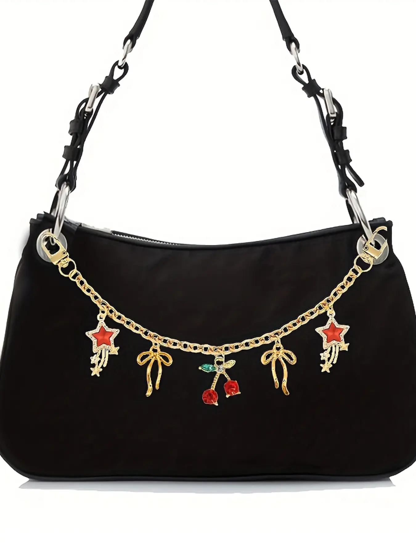 Delicate bows paired with colorful designs, tassels, and decorative patterns and colors such as stars and cherries. It can be used as a practical keychain, a stylish keychain. A variety of styles are available to meet the decorative needs of preferences.
