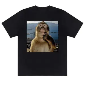 Monkey Thinking Meme Tshirt,Funny Meme Tshirt,Trending Tshirt,Full Size,Full Color - One Style Fits All - Modern Fit - Choose Your Fit Menswear Top