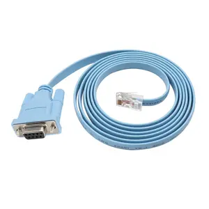 Console Cable 9-pin DB9 Female Serial RS232 Port to RJ45 Male Cat5 Ethernet LAN Rollover Console Cable Switch Cable Cisco(DB9P to RJ45 1.8M)