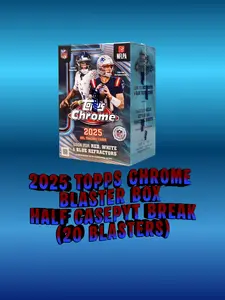 #113 -  2025 TOPPS CHROME FOOTBALL BLASTER HALF CASE (20 BOXES) ALL CARDS SHIP