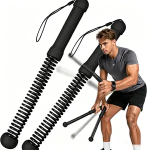 Power Twister Spring Bar, Arm & Chest Strength Trainer for Home Workout, Portable Upper Body Exerciser