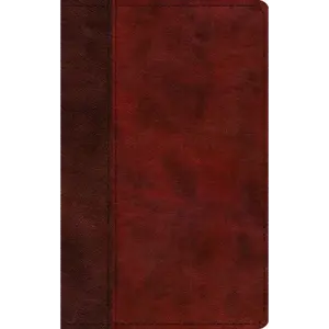 ESV Large Print Thinline Bible, Red Letter (Trutone, Burgundy/Red, Timeless Design) - Imitation Leather