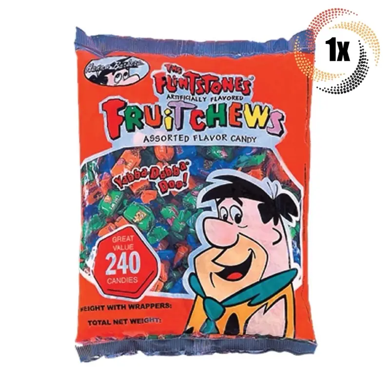 Alberts Flintstones/Popeyes Assorted Fruit Chews Candy 240 pcs Kids Candy