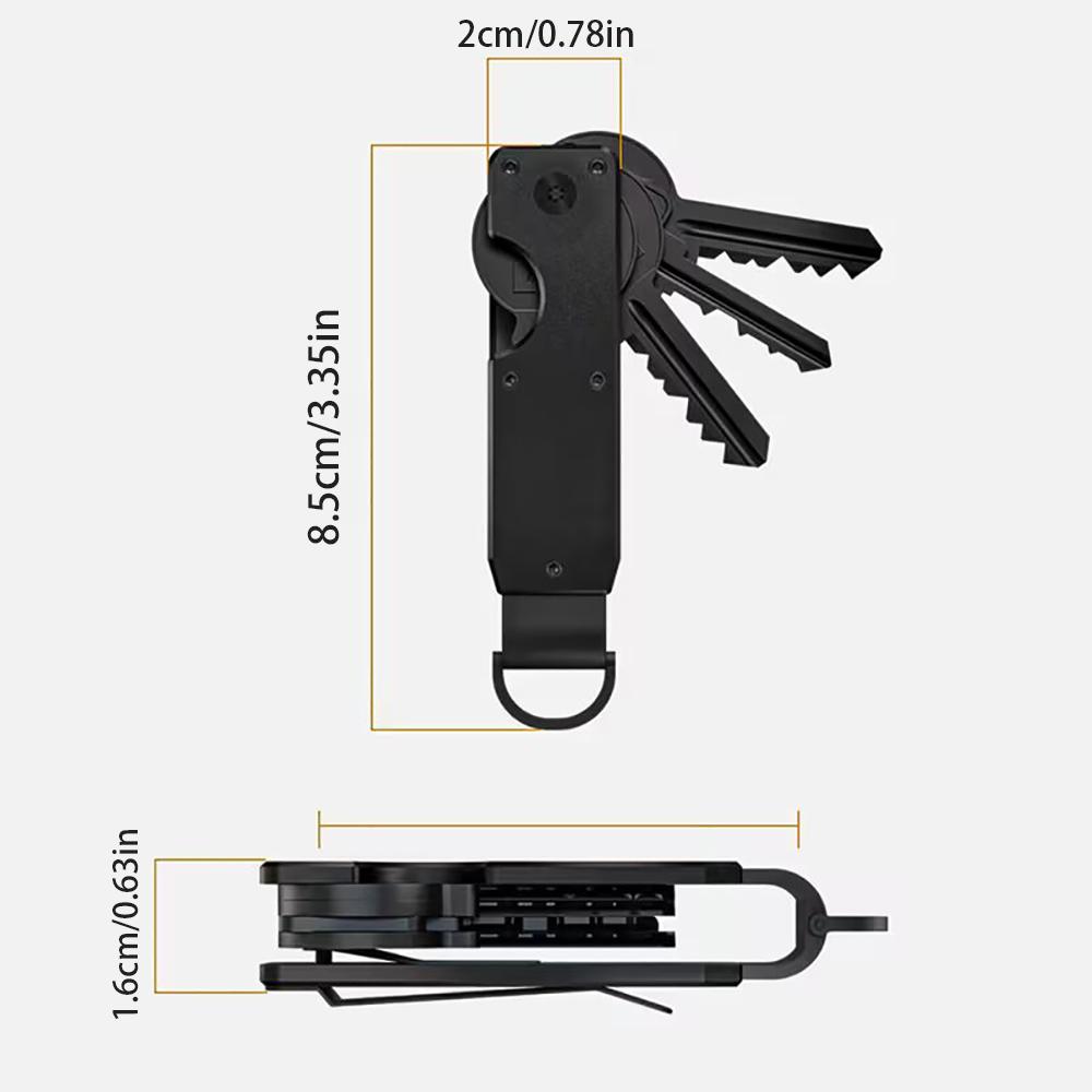 Minimalist Innovative Keyholder, Compact Keys Organizer, Multifunctional Smart Durable Car Key Chain, Fashion Accessories, With Key Case, For Key Holder Secures 1-5 Keys, Easy To Carry, Versatile Accessories
