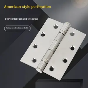 Durable Polished Stainless Steel Hinges, Waterproof Rust-Resistant with Thick Bearings, for Folding Doors, Cabinets, Furniture, DIY Crafts