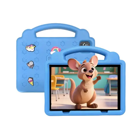 10.1-inch Android Touchscreen Tablet, Portable Toddler Kid Tablet with Parental Controls and Dual Cameras, Rechargeable Tablet for Home and School, Student Tablets