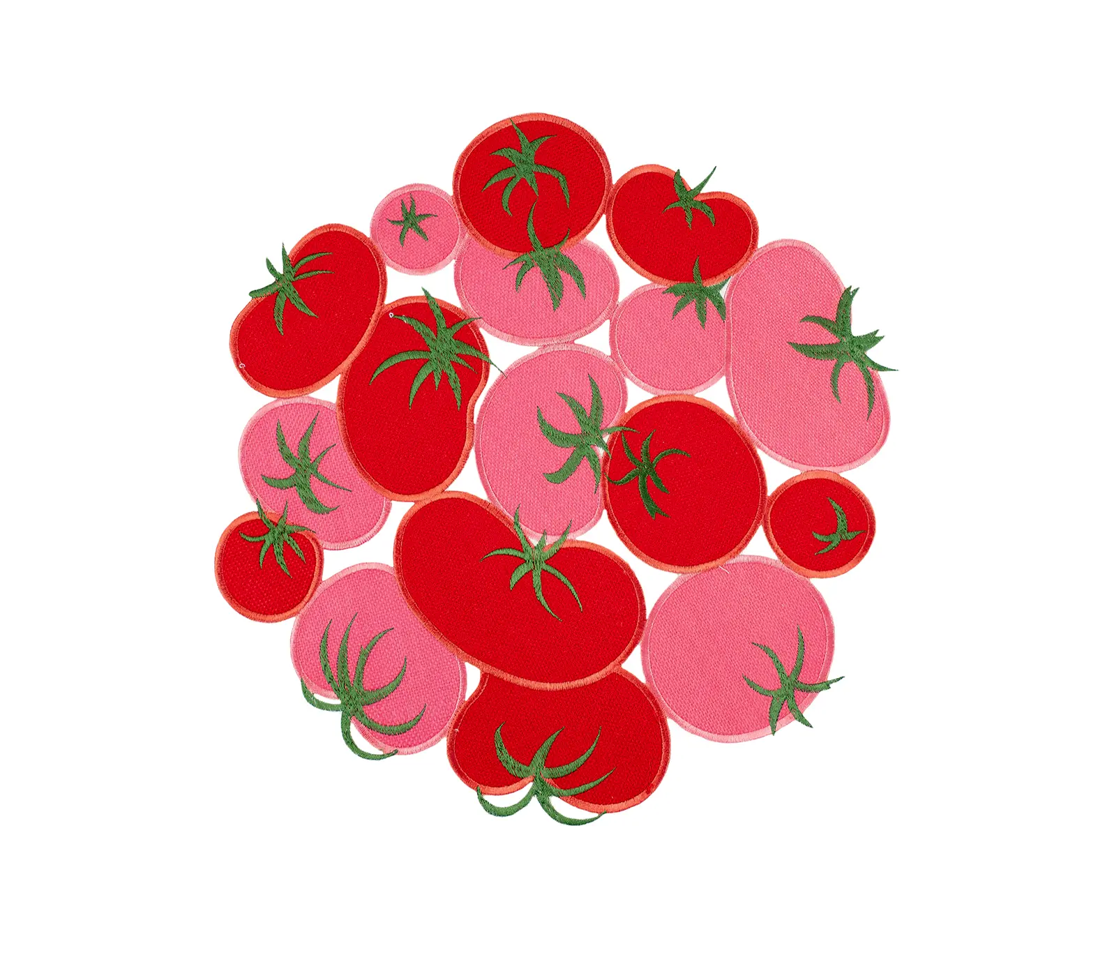Linens Art And Things - Classic 1-Piece Linen Fabric Tomato Cut Work Doily, Assorted Sizes, Ideal for Garden Party