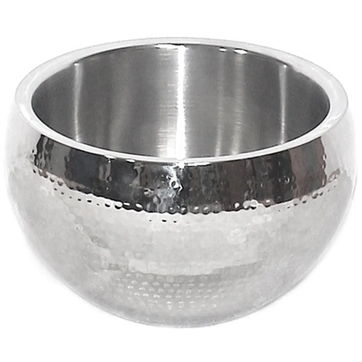 212 MAIN Hand Hammered Double Walled Moisture Proof Stainless Steel Thermal Serving Bowl - 8 in., Thermal Serving Bowls, Stainless Steel Bowls