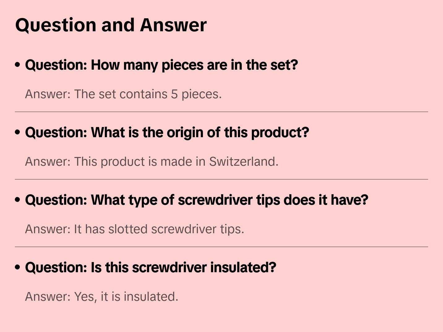 PB Swiss Tools PB 5538 Classic VDE Screwdriver Set, Slim, 5pcs