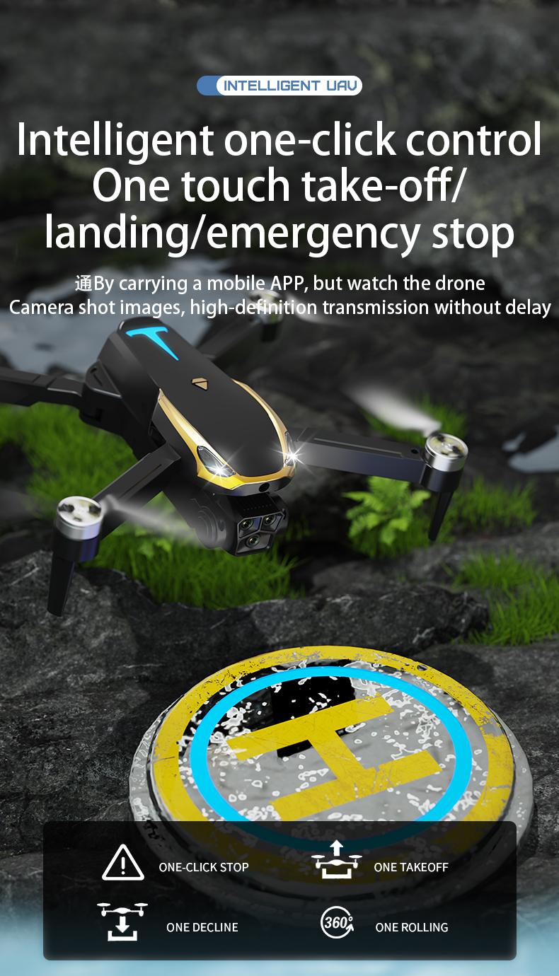 2026 M8 Pro Drone – 4K EIS Camera, GPS & 5G WiFi FPV, Brushless Motor, Optical Flow Hover, Smart Obstacle Avoidance, Auto Return, 360° Stunt Roll, Dual Batteries Included