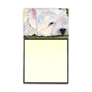 212 MAIN Westie Refillable Sticky Note Holder, Office Stationery Supplies, Desk Accessories, Stationary Organizer Holder, Post-it Note Dispenser for Computers & Office Equipment