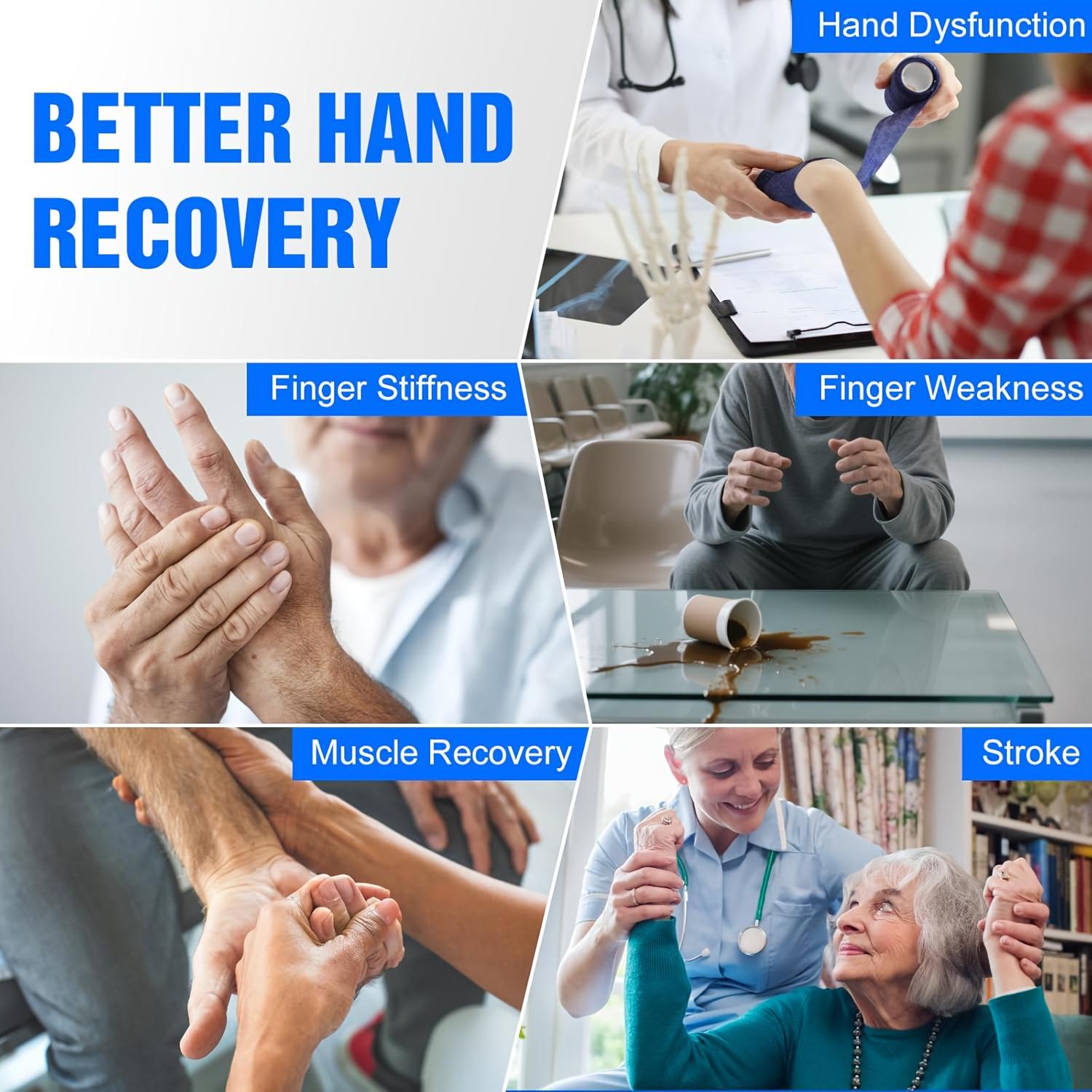 New upgraded version of rehabilitation robot gloves, restoration of hand mobility, advanced robot finger assistance gloves, finger trainer, warm gift for parents, suitable for Thanksgiving, Easter Day, gift for seniors