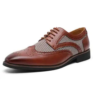 Men's Brogue Leather Shoes British Inspired  Casual Design