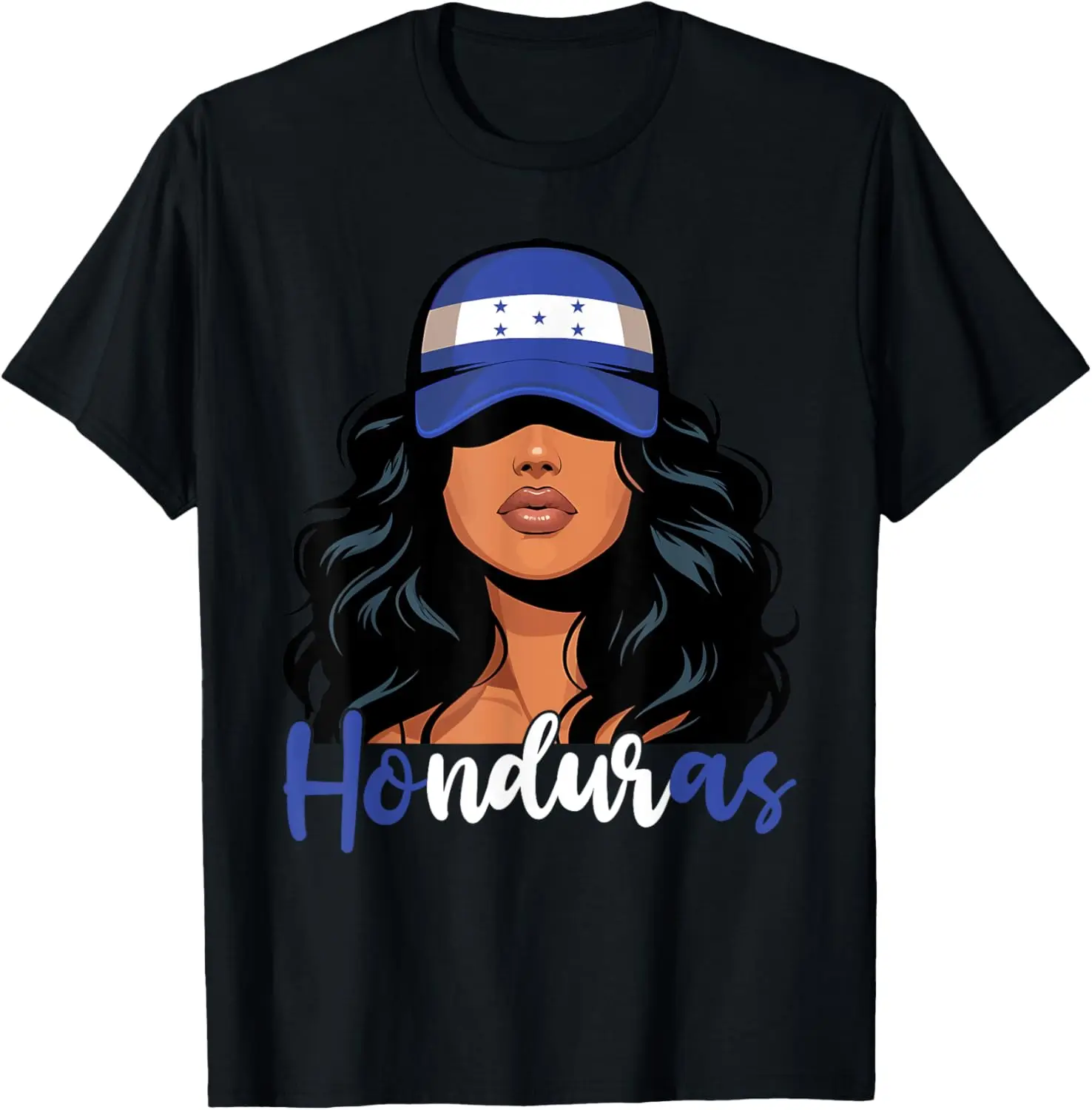 100% Cotton Unisex Honduran Honduras Flag Proud Hondureña Women T-Shirt