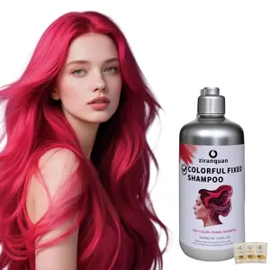 2025 Newly Upgraded Red Dye and Color Fixing Shampoo (For Women/Men) - Gray Hair Coverage, Semi-Permanent Instant Color - Herbal Natural Dye for Gray Hair Coverage, 10.144 oz Dark Brown Haircare manic  panic  pink Henna Blonde Cleanser