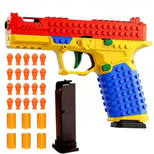 Tactical DIY Building Block Handle Set - Durable Portable Blaster Toy, Multiplayer Strategy Collaborative Outdoor Team Game, Boy Gifts, Toys, Play Things