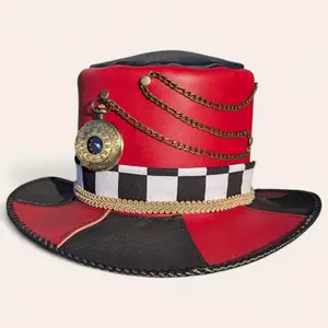 Limited Edition Leather Hats - Unique Designs and Intricate Patterns with Embellishments