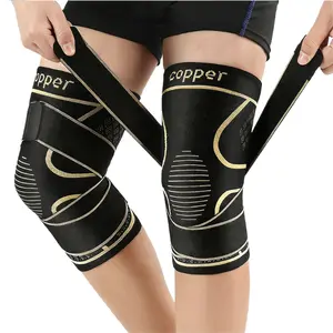 Copper Ion Sports Knee Brace - Ring Compression Knee Support with Cushioning for Basketball, Cycling & Hiking, Breathable Protective Gear