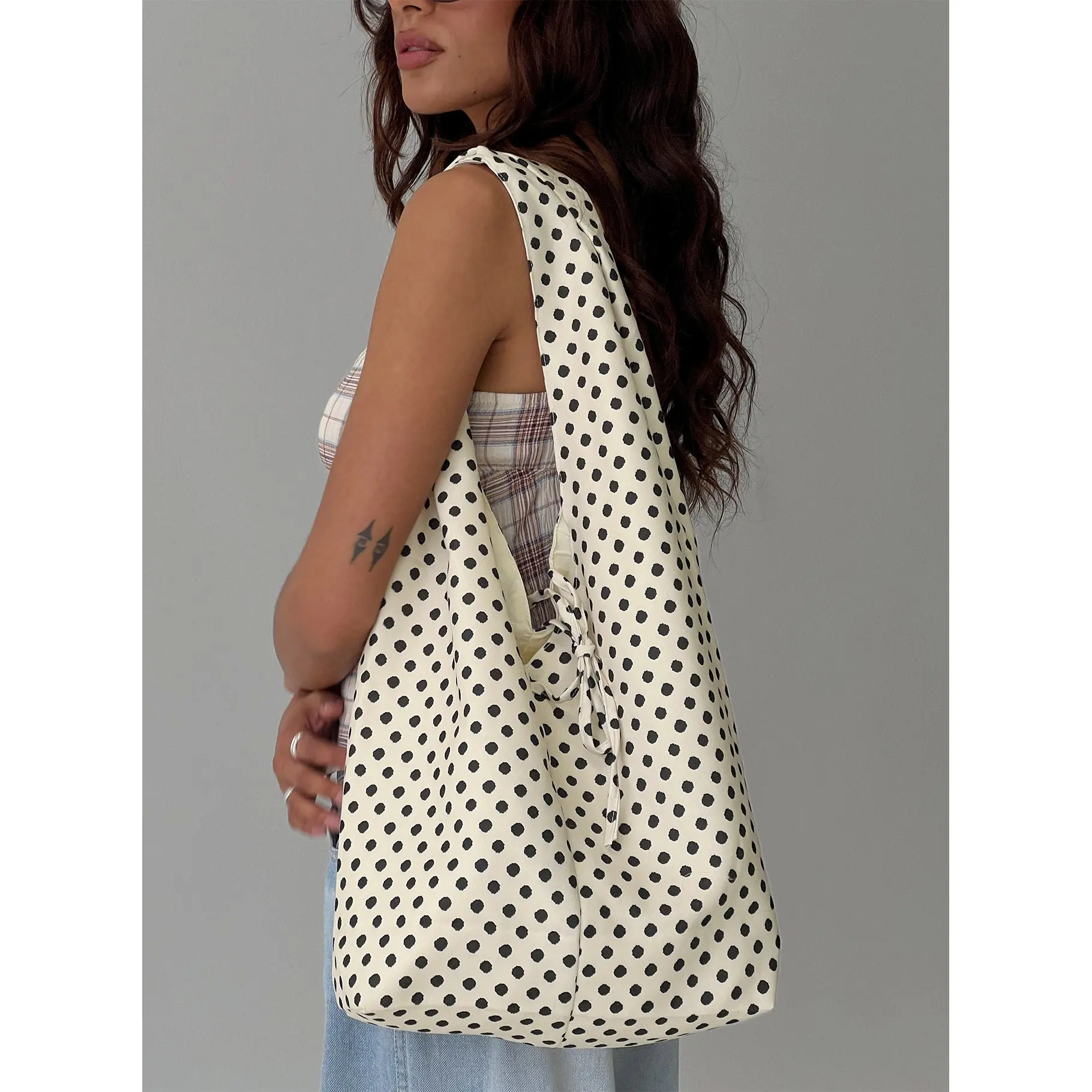 Sunday Sunrise Slouchy Bag White Polka Dot Sunday Sunrise Slouchy Bag White Polka Dot