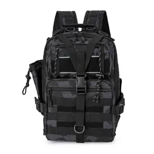 Camouflage Saddle Bag Tactical Bag Backpack Chest Bag Photography Bag Multifunctional Crossbody Bag Outdoor Travel Backpack Shoulder fishing
