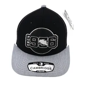 Puro 956 (Black/White/Heather Gray) Leatherette Cap