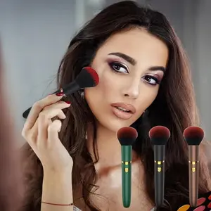 Makeup Brush—2-in-1 Volumizing Foundation and Contour Brush, Portable Makeup Tool