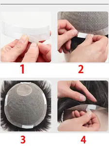 2 Pack 72 Pieces Wig Replacement Invisible Dual-Sided Tape, Suitable for Wig Hair Blocks, All Seasons Use