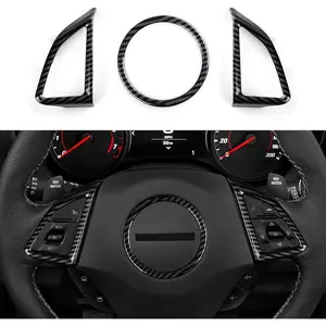 Car Sticker ABS Carbon Fiber Decal Interior Cover Trim for Chevrolet Camaro 2016 2017 2018 2019 2020 2021 2022 2023 2024 Accessories