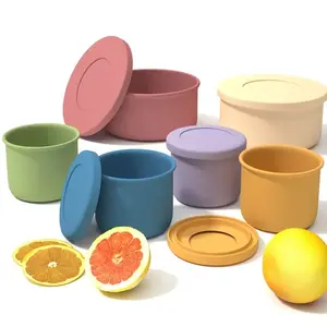 Silicone Insulated Cups Set, 8.45oz & 21.98oz, Microwave Safe, Anti-Drop Sealing Lid, Leakproof Design, Ideal for Hot Beverages, Preserving Containers