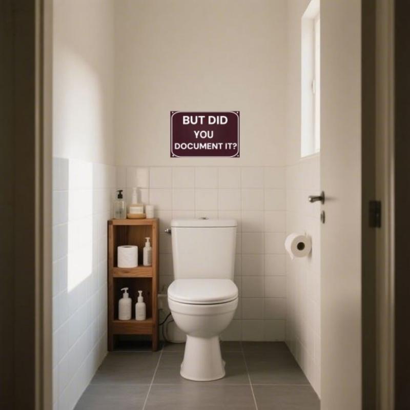 Desk Sign with Humor Quote Vintage Metal Wall Sign for Office Decor Home Workspace or Bar Ideal Funny Gift for Engineers Colleagues Men 8"x12" Decoration Hanging