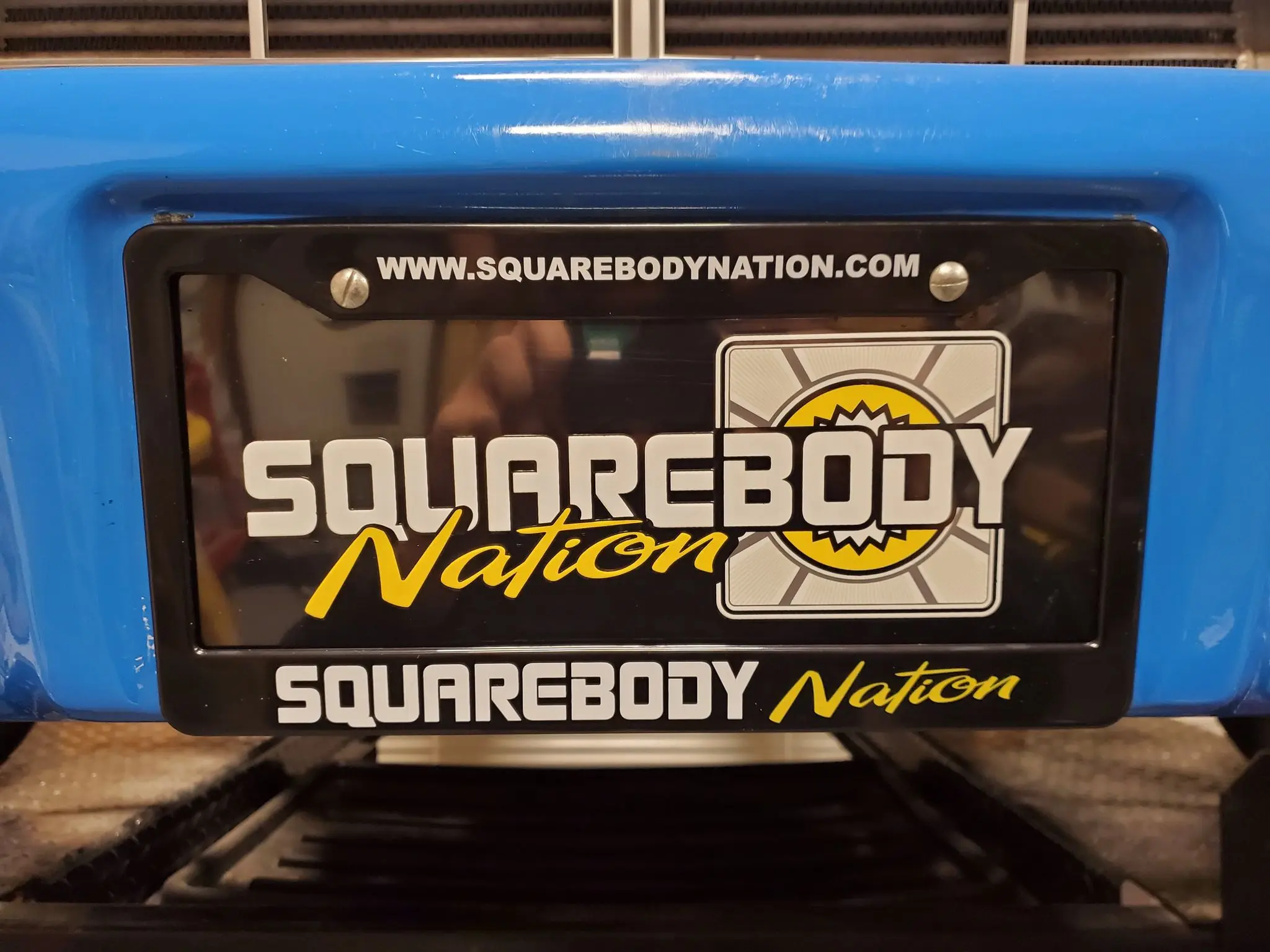 Embossed License Vanity Plate with Sb Nation Logo - No Frame