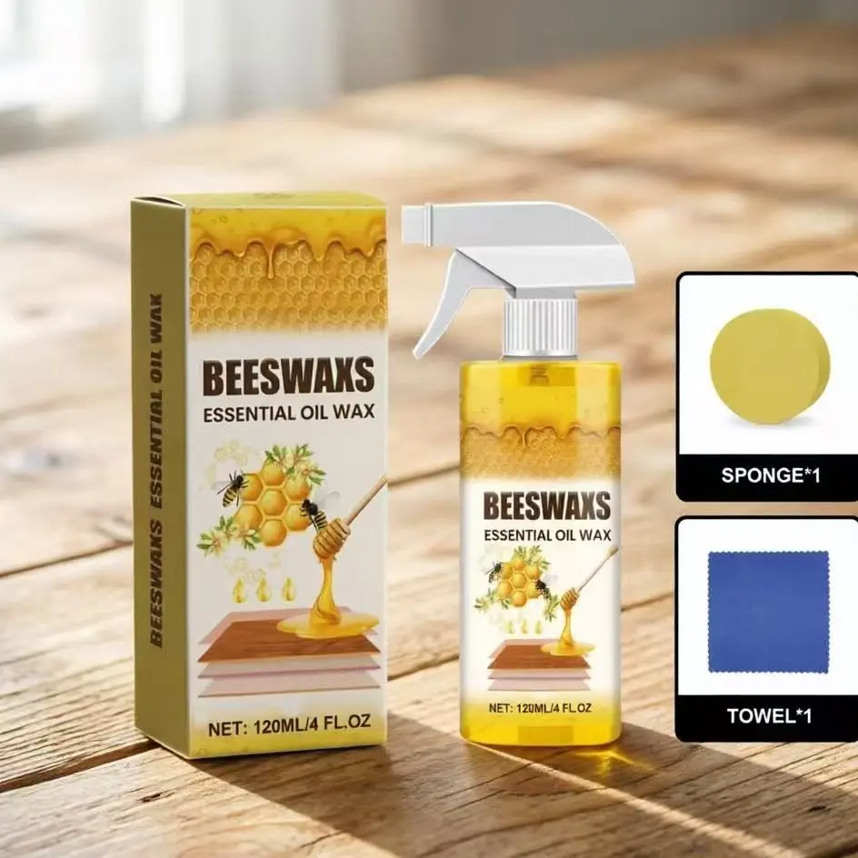 Fishleano Wood Care Beeswax Polish, Redwood Furniture Maintenance Wax, Floor Wax for Polishing and Brightening, Essential Wood Care Product