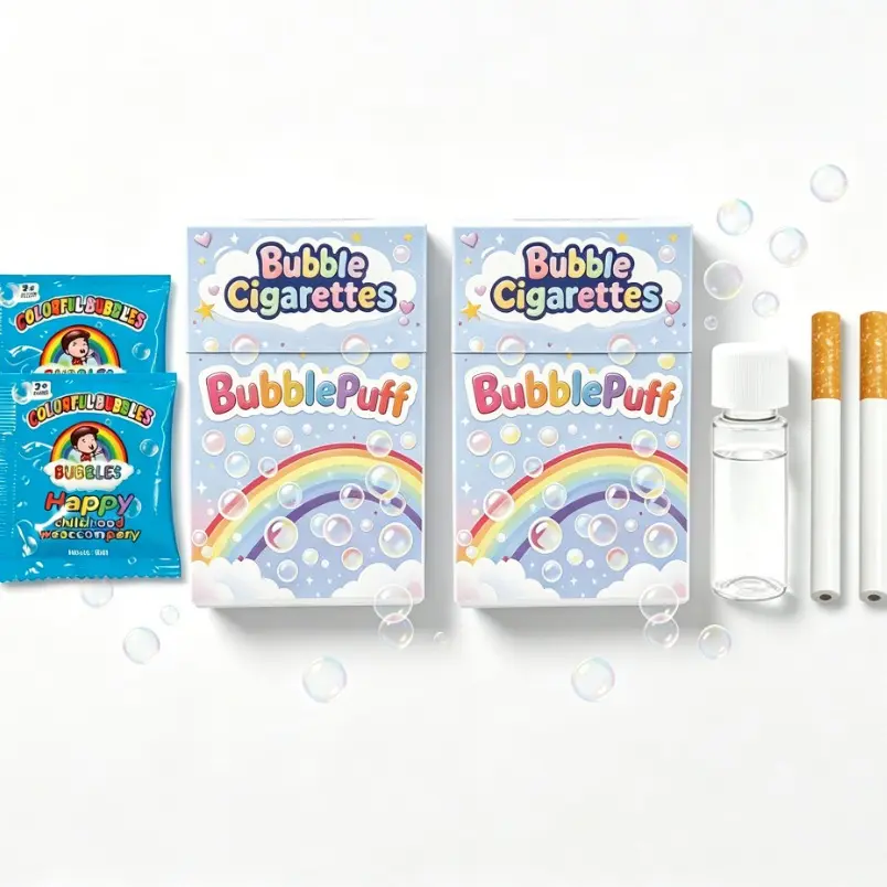 bubble puff cigarette CLESEN Fake Cigarettes,3.25 Inch Fake Cigarettes(Pack of 24),Blow Smoke, Faux Cigs with a Realistic Look Durable/Realistic Bubble Blowing Cigarette (Original Paper