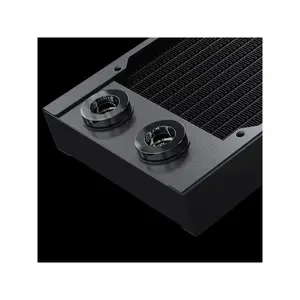 Phanteks Glacier EZ-Fit 360RAD-30, 360mm-30mm thick Water Cooling Copper Radiator, Integrated 16mm EZ-Fit fitting, Black