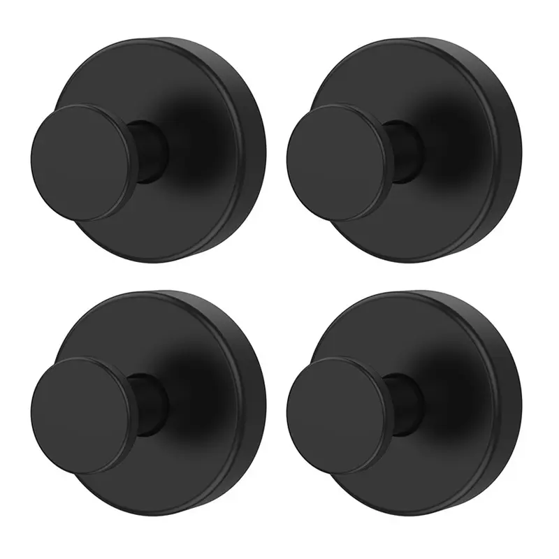 4pcs Heavy-Duty Suction Hooks, Suction Cup Hooks, Shower Suction Cup Hooks, Suction Hooks For Shower Wall, Reusable Eco-Friendly, Washable Waterproof Rust-Proof, Bathroom Wall-Mounted Stainless Steel Hooks, Bathroom Organizer Supplies