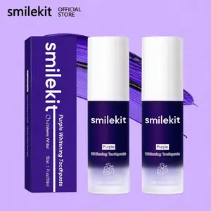 2-Pack Purple Whitening Toothpaste, Small Toothpaste, Grape Flavor, Deep Cleaning, Gentle Non-Irritating, Fresh Breath, Travel Portable, Oral Hygiene, Travel Friendly