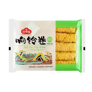 DOULAIYUN Fried Tofu Skin Rolls 120g - Crispy Hot Pot Ingredient, Absorbs Flavor, No Oily Smell