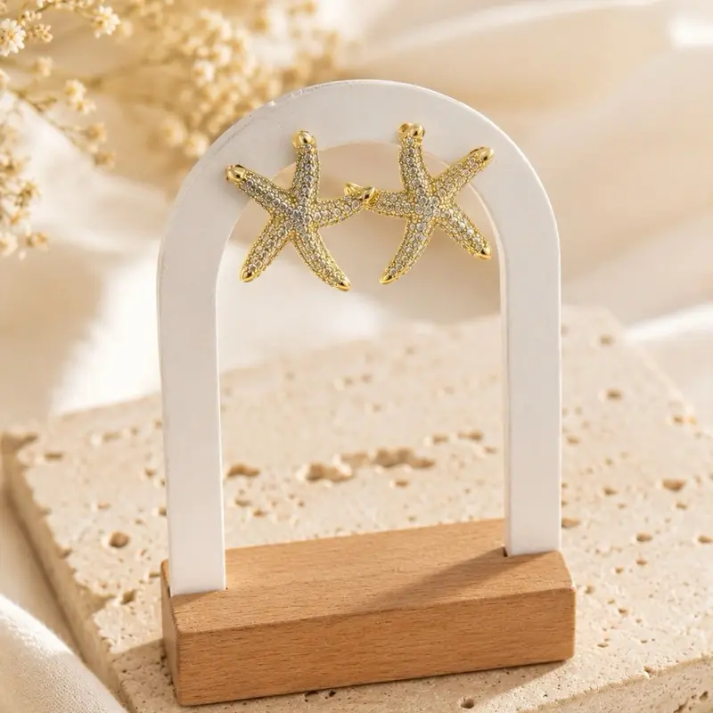 Aretes #1006 Huggie Estrella de Mar