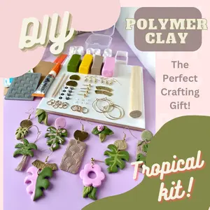 DIY Polymer Clay Tropical Earring Craft Kit