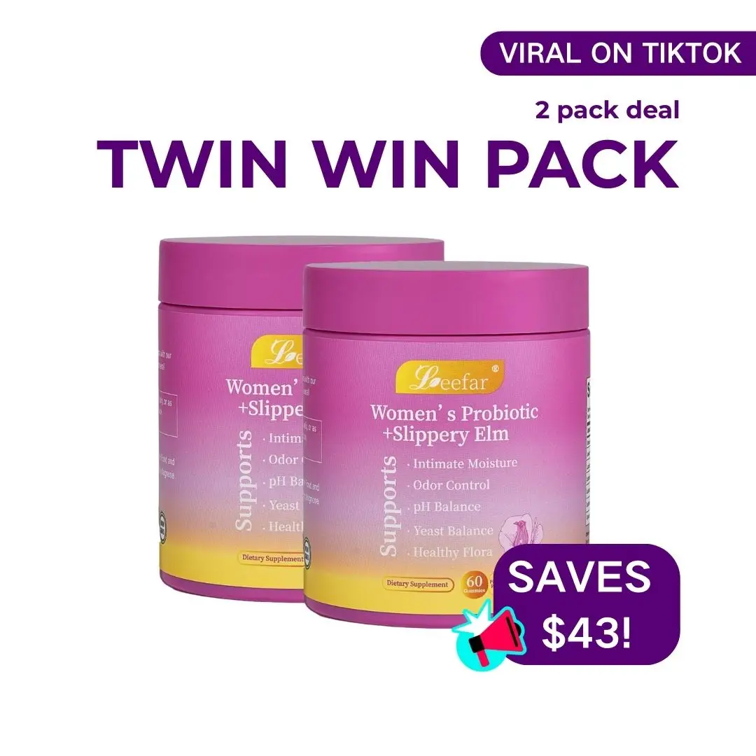 【2 PACK】LEEFAR Her Juicy  Feminine Probiotics Gummies- All in One Solution wit...