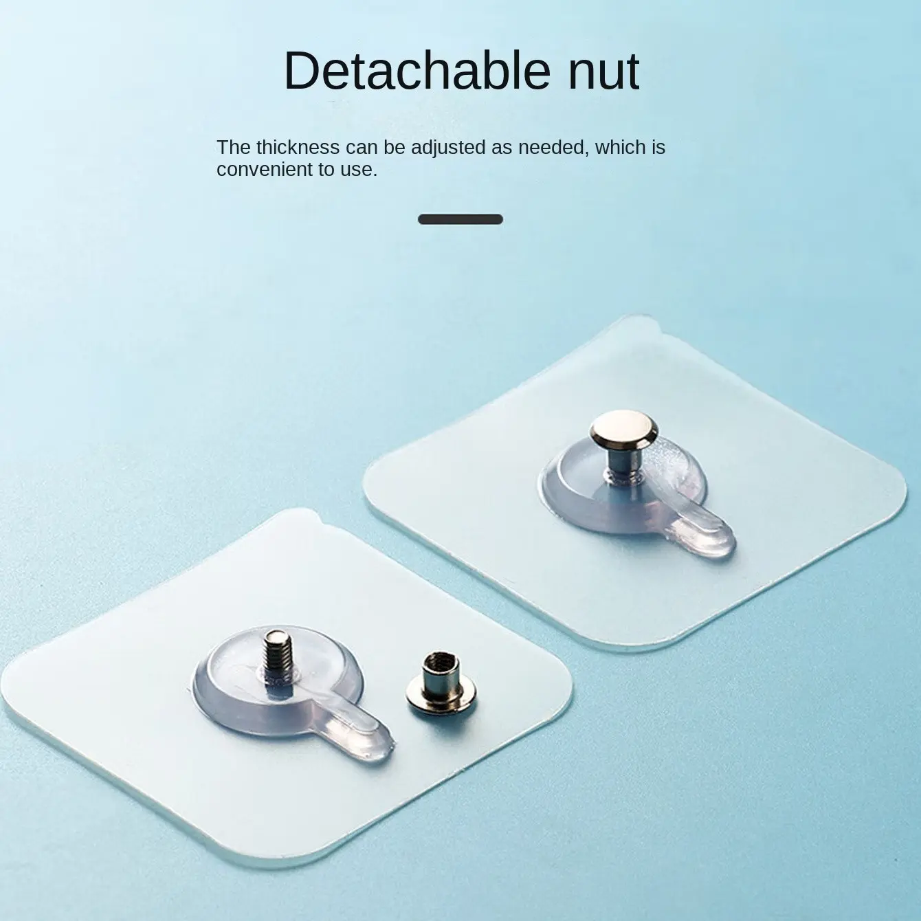 10pcs Self-Adhesive Wall Hooks, Sticky Hooks For Hanging, Wall Mounted Hook, Invisible Transparent No-Drill Non-Trace Picture Frame Hooks, Heavy-Duty Removable Decorative Hangers, Wall Storage and Decoration Organiser Hangable