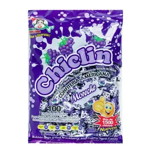 1 Bolsa de Chiclin moreche  100und confites centro americanos Sour Grape Gusher Mixed Gummy Variety