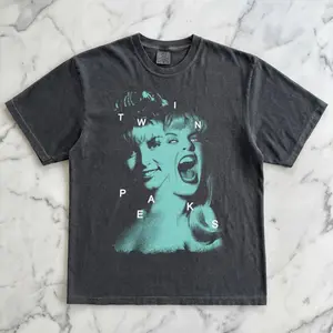 Laura Palmer Twin T-Shirt, Retro Peaks TV Show Grunge Graphic Tee