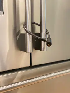 Urban August Child-Proof Refrigerator Lock with Keys Secure Cable Lock for Fridge Bike Stroller & Cabinet Ideal for Kids & Adults Multi-Purpose Keyed Cable Lock