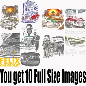 Lowrider Bomba Halftone Gnagsheet | DTF Heat Transfers